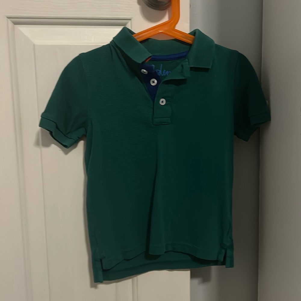 Boden polo in green. Size 4-5